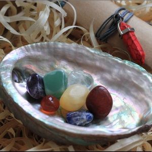Chakra Healing Meditation Set Ritual Kit Handmade Crystal Smudge Bundle Gift Box